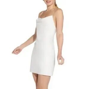 Aidan Mattox Satin Bias Minidress party event bridal occasion size 6
